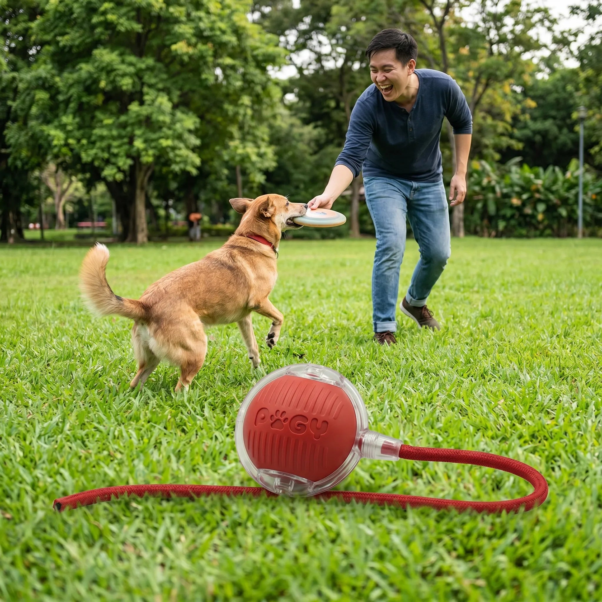 Pugy AutoBall — Bola Interativa Automática Recarregável para Cães
